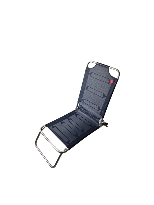 Fiam JOLLY Lettino Alluminio e Blu Navy