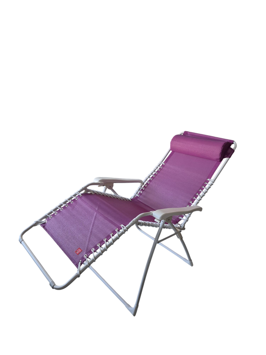 Fiam MOVIDA XL Poltrona Relax Salvaspazio Acciaio Bianco e Viola