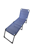 Fiam AMIGO 40 Lettino Tripartito Alto Alluminio Nero e Blu
