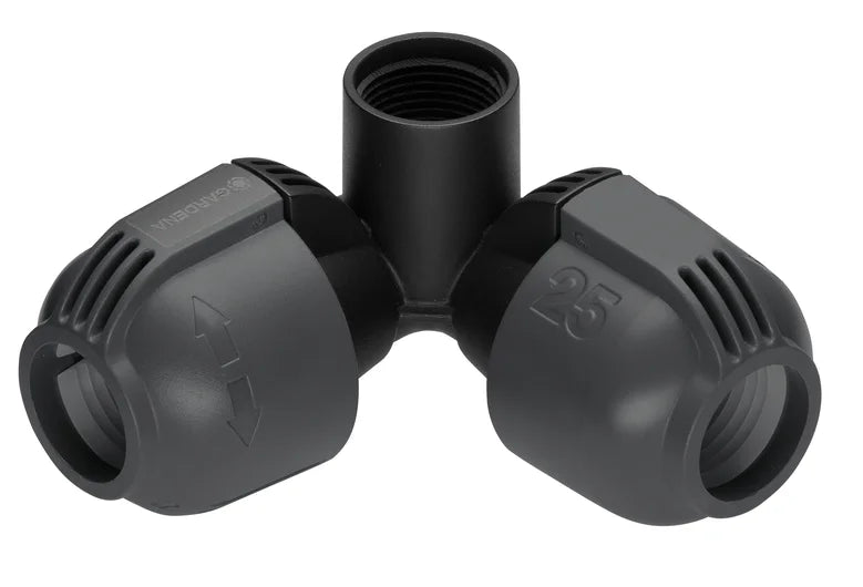 GARDENA Raccordo ad L 25 mm x 3/4" Filetto Femmina per Sprinklersystem - 2764-20