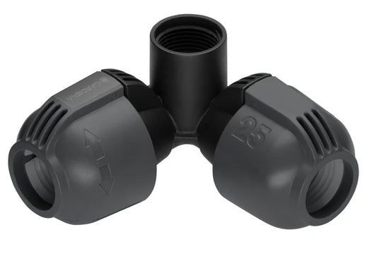GARDENA Raccordo ad L 25 mm x 3/4" Filetto Femmina per Sprinklersystem - 2764-20