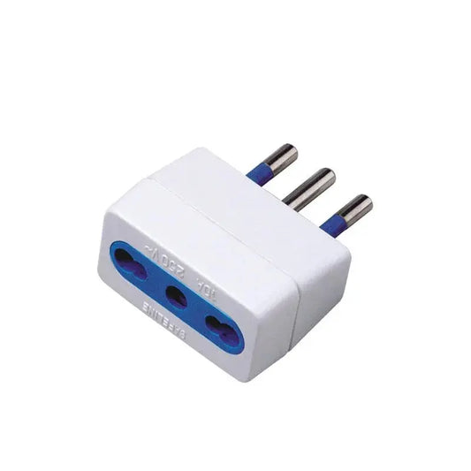 Adattatore Singolo con Uscita Assiale Bivalente – Compatibile Bipasso e Schuko | Polypool Polypool