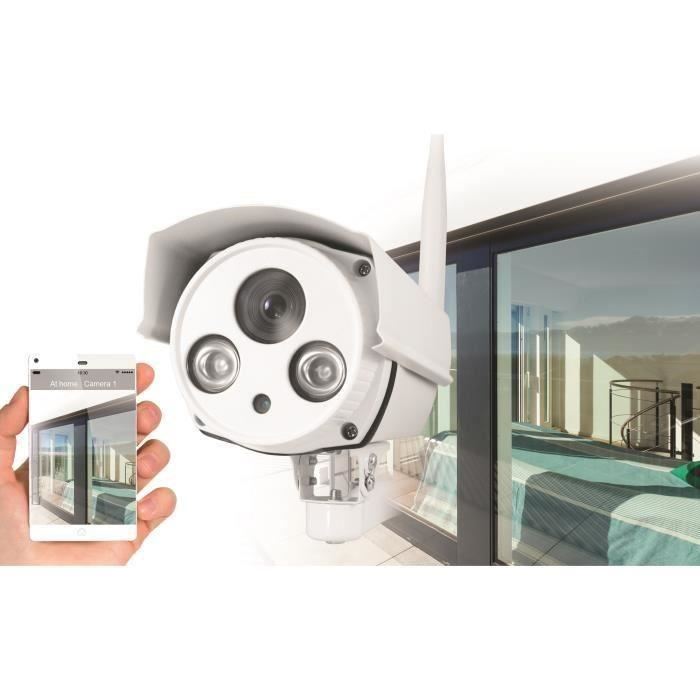 Avidsen Caméra IP WiFi Extérieure 720P HD - 123281 (18 x 8 x 8 cm)