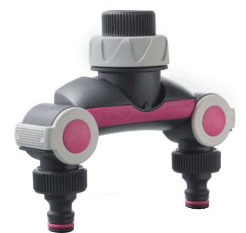 Adattatore Doppia Uscita Rosa - GF