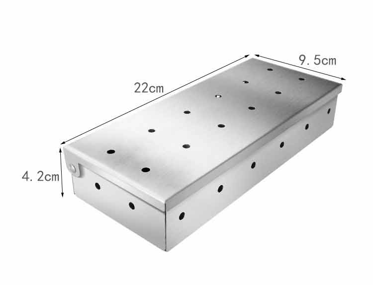 WEBER (Compatibile) Smoke Box Universale per Affumicatura – Scatola per Trucioli per BBQ a Gas e Carbone Generico