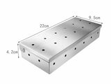 WEBER (Compatibile) Smoke Box Universale per Affumicatura – Scatola per Trucioli per BBQ a Gas e Carbone Generico