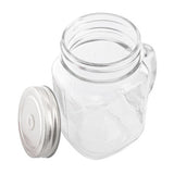 Esschert Design Set 3 Barattoli in Vetro con Manico, Tappo e Cannuccia – Dispenser per Bevande con Supporto in Metallo Esschert Design
