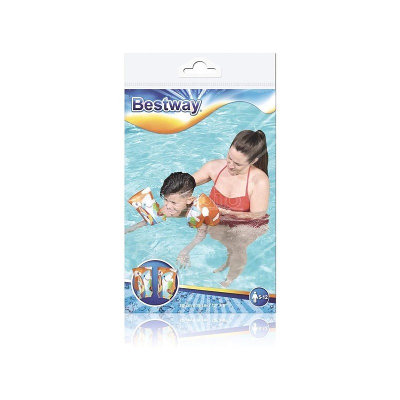 Braccioli Aquatic Life 30x15 cm per Bambini 5–12 Anni – 2 Disegni Assortiti – Bestway Bestway