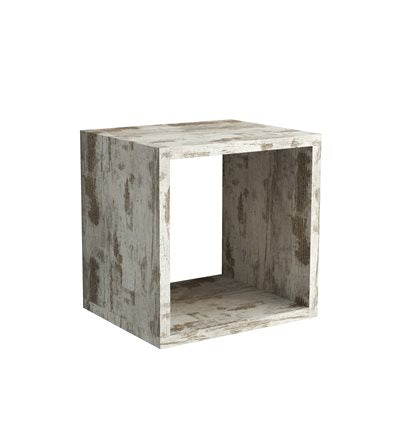 TERRANEO Cubo Componibile a Giorno 30x25x30 cm – Mensola Modulare con Kit di Fissaggio Incluso Terraneo