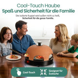 Forno Pizza Emerio PO-115984 con Cupola in Terracotta - 6 Persone