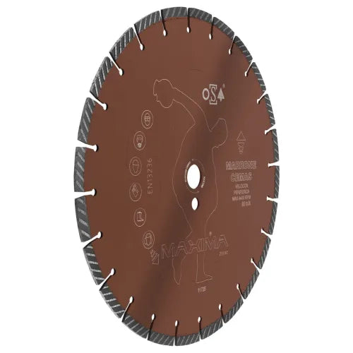 MAXIMA MCE350F30 – Disco diamantato Marrone Ø 350 mm per asfalto e cemento
