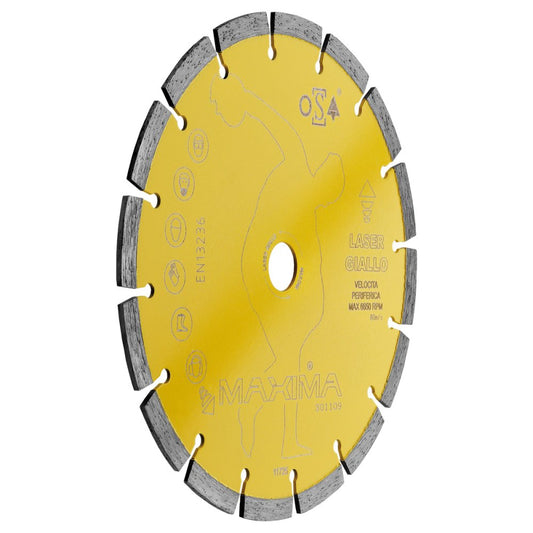 Disco Diamantato Maxima Laser Giallo 230 mm – Taglio Preciso e Alta Resistenza | Maxima Maxima