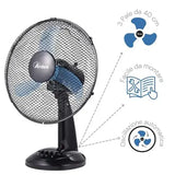 Ardes Ar5Am40 Ventilatore Da Tavolo con tre pale oscillante inclinazione regolabile Ardes