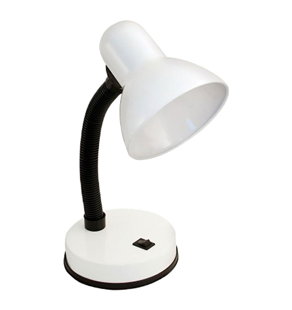 VELAMP TL1201-B CHARLESTON – Lampada da tavolo bianca E27