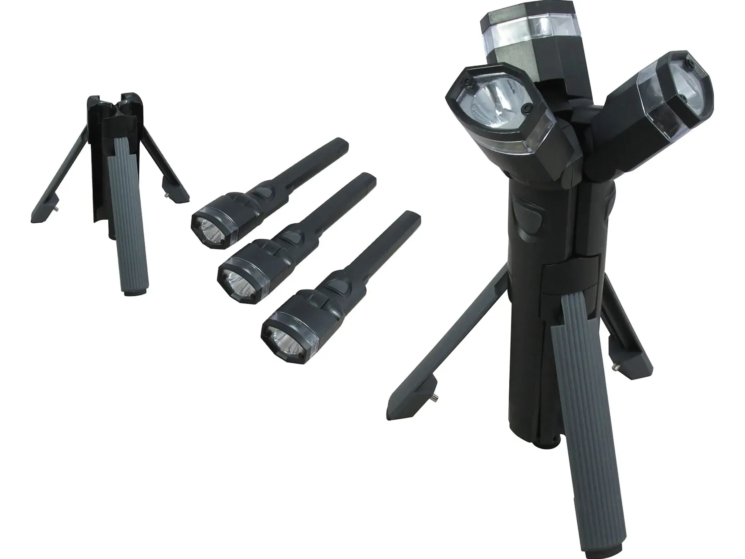 Avidsen Torcia Multifunzione con Treppiede Snodabile e Supporto Magnetico - 103686 (22 x 6 x 6 cm)