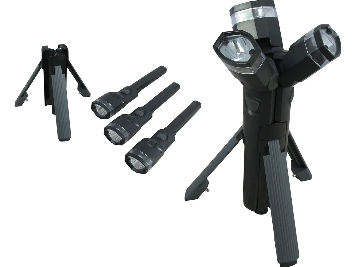 Avidsen Torcia Multifunzione con Treppiede Snodabile e Supporto Magnetico - 103686 (22 x 6 x 6 cm)