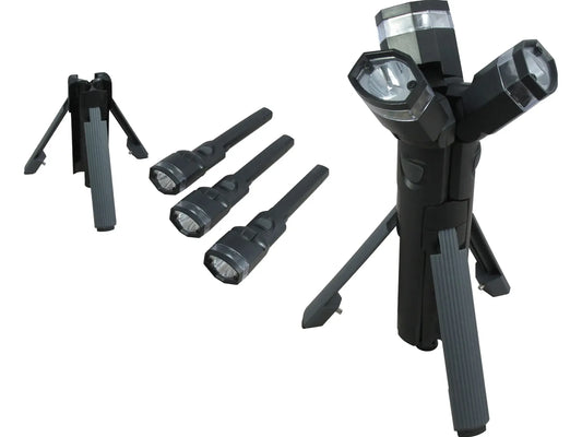 Avidsen Torcia Multifunzione con Treppiede Snodabile e Supporto Magnetico - 103686 (22 x 6 x 6 cm)