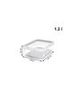 Set 3 Organizzatori Frigo Rotho CAUMA SAN (2 x 1,2 l + 1 x 2,6 l) - Stokkisti In Brescia