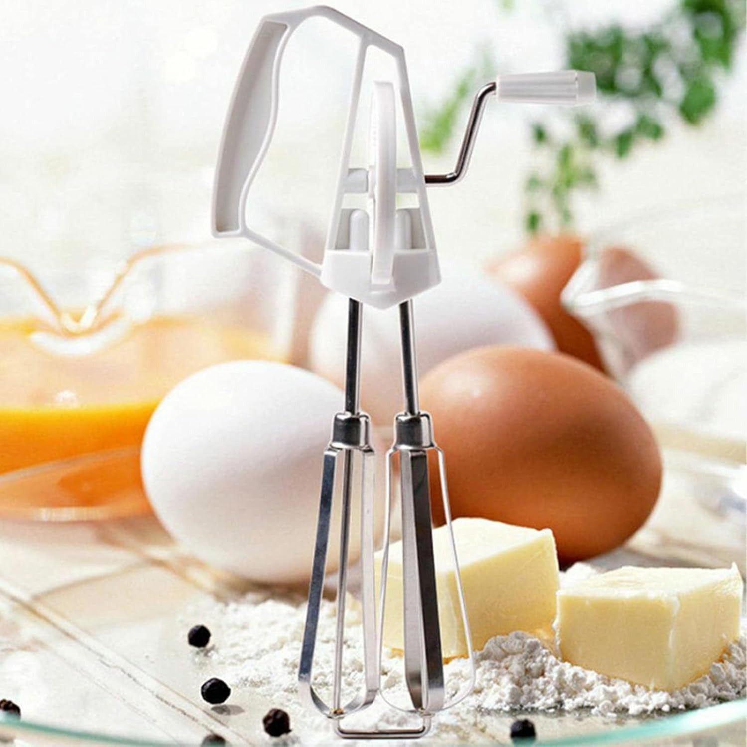 Frullino per Uova X-Line in Acciaio 25 cm – Sbattitore Manuale per Cucina | EXCELSA EXCELSA