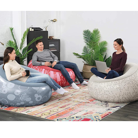 Poltrona Gonfiabile Beanless Bag Bestway 112x112x66 cm - Pouf Sacco Relax in 3 Colori