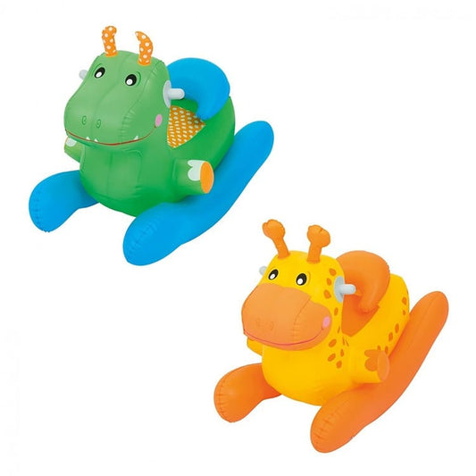 Dondolo Gonfiabile Giraffa 86×43×63 cm e Dinosauro 86×43×61 cm – Bestway Bestway