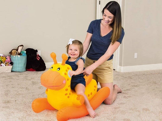 Dondolo Gonfiabile Giraffa 86×43×63 cm e Dinosauro 86×43×61 cm – Bestway Bestway