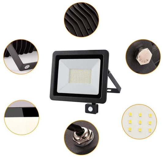 Faretto a led 100W ultra potenza con sensore 8000 lumen Avidsen