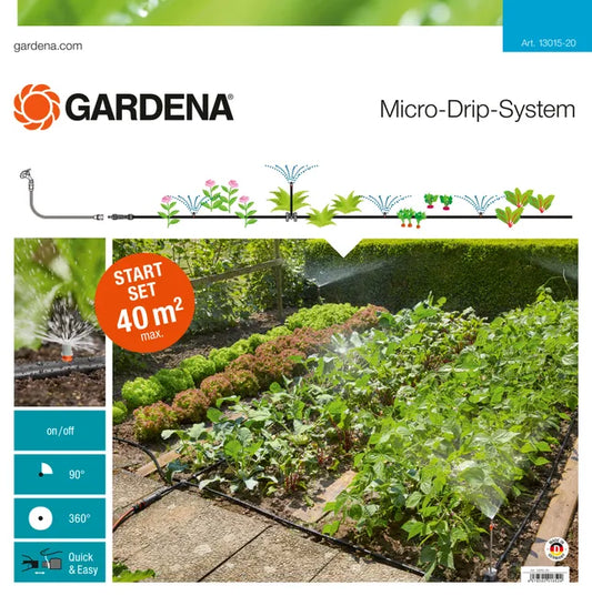 GARDENA Start Set Micro-Drip-System per Orto e Aiuole - 13015-20