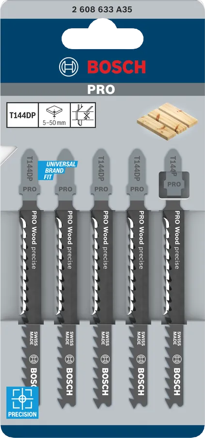 Lama per Seghetto Alternativo PRO Wood Precise T 144 DP - BOSCH