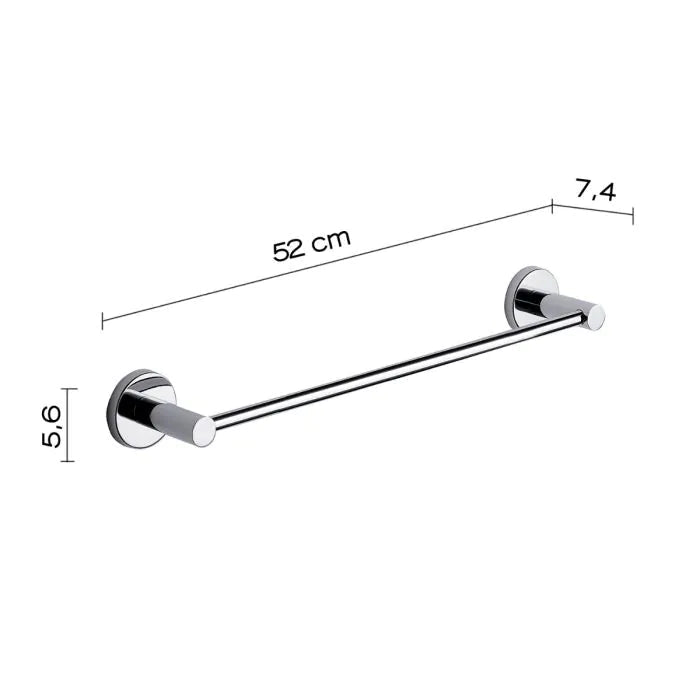 Porta Asciugamani Cromo 45cm - Linea Xoni - Bonomi Bonomi