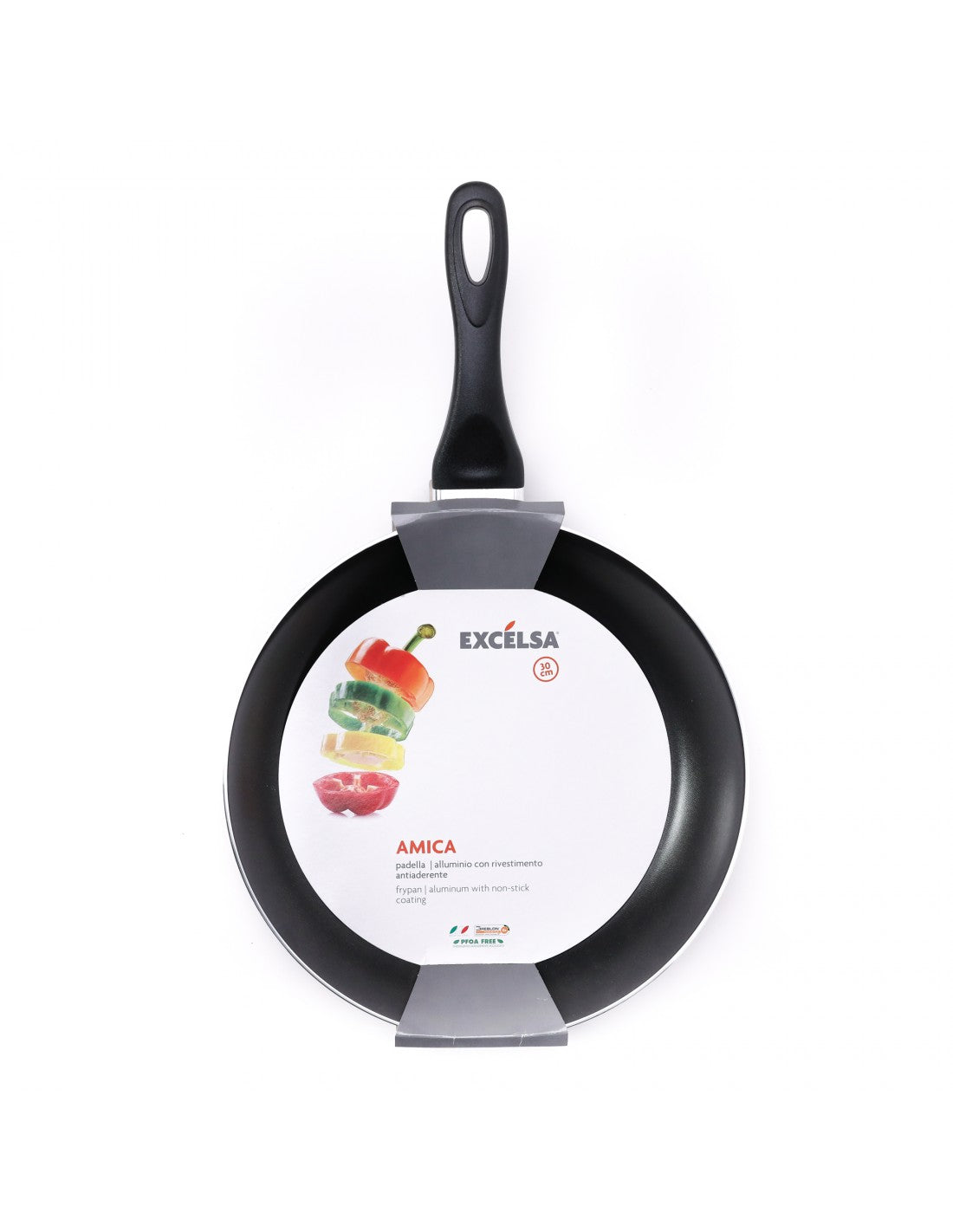 Padella Antiaderente 30 cm Amica – Cottura Uniforme e Rivestimento di Qualità | Excelsa EXCELSA