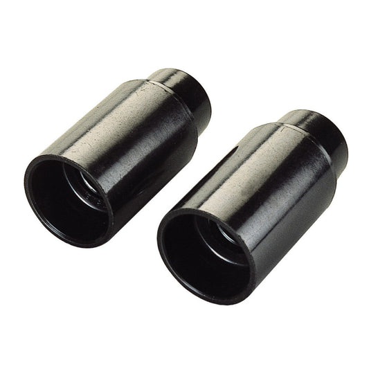 Set 2 Portalampada PolyPool E14 – Corpo Liscio – Nero Polypool