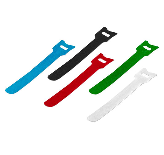 Fascette Autoaggrappanti in Velcro 12×125 mm – Set da 5 Multicolore per Cavi | POLYPOOL Polypool
