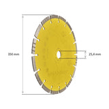 MAXIMA LGI350F25 – Disco diamantato Laser Giallo Ø 350 mm