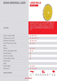 MAXIMA LGI350F25 – Disco diamantato Laser Giallo Ø 350 mm