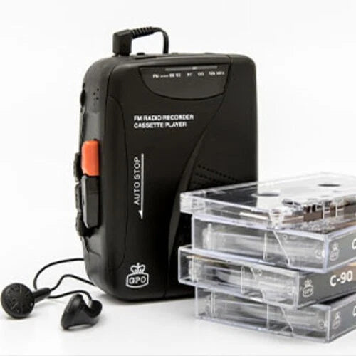 GPO KW-938B – Walkman Portatile con Radio FM e Registratore a Cassette