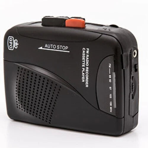 GPO KW-938B – Walkman Portatile con Radio FM e Registratore a Cassette