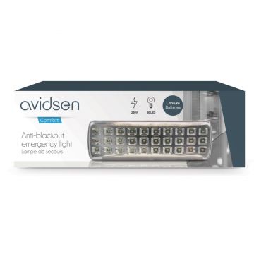 Lampada di emergenza per attività uscite con 30 led Avidsen